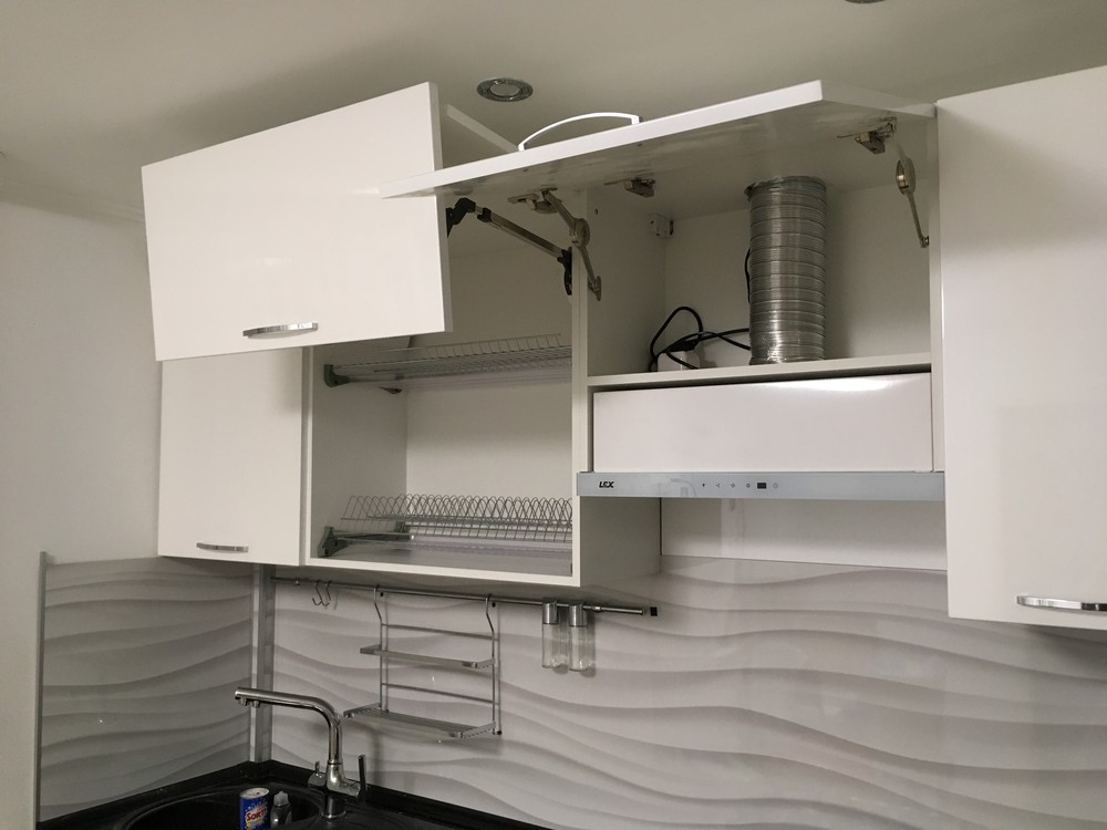 Белый кухонный гарнитур-Кухня МДФ в ПВХ «Модель 311»-фото5