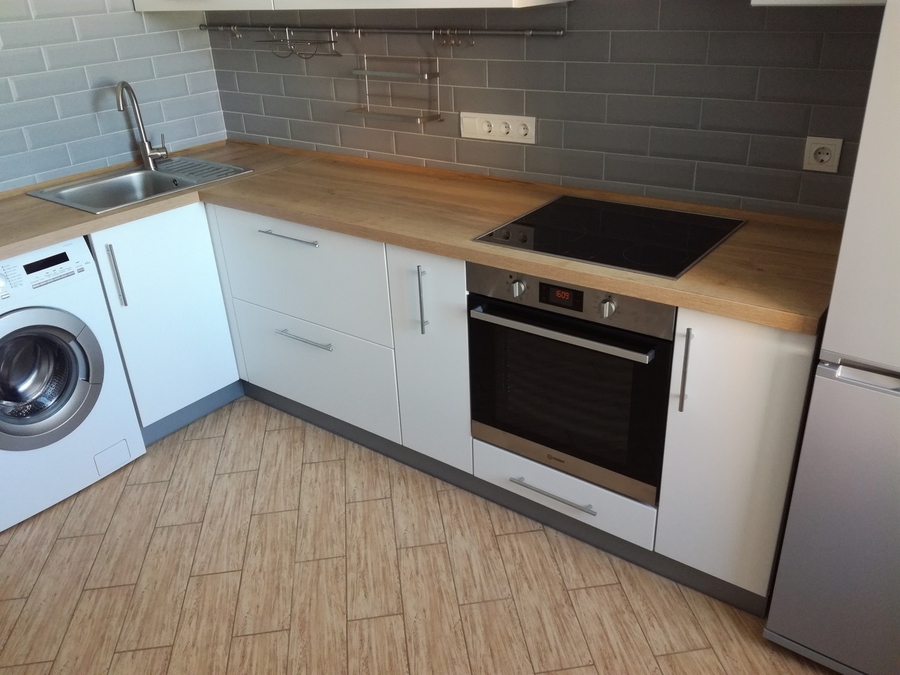 Белый кухонный гарнитур-Кухня МДФ в ПВХ «Модель 122»-фото4
