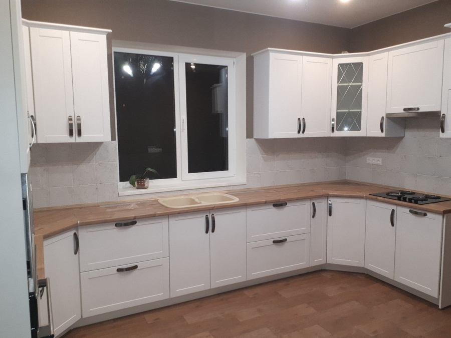 Белый кухонный гарнитур-Кухня «Модель 493»-фото3
