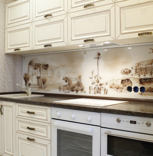Белый кухонный гарнитур-Кухня МДФ в ПВХ «Модель 140»-фото8