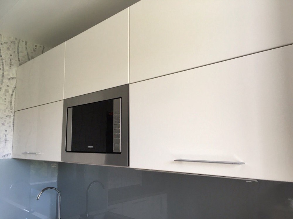 Белый кухонный гарнитур-Кухня МДФ в ПВХ «Модель 168»-фото5